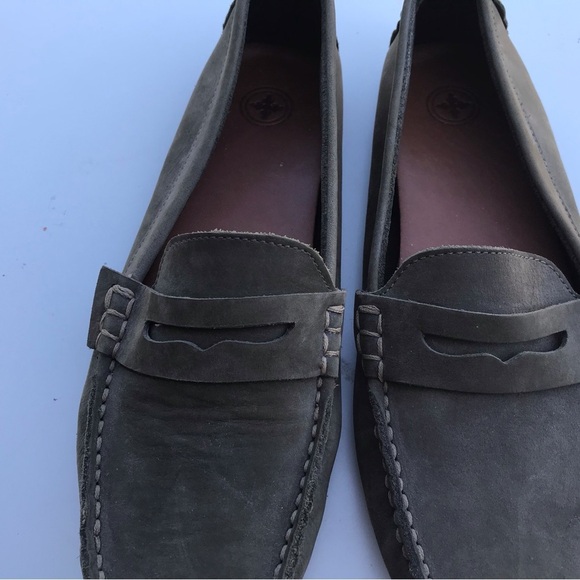 Charleston Shoe Co. Suede Loafers Tradd Olive Suede - Picture 4 of 8
